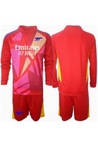 Arsenal Keeper Babyklær Borte Fotballdrakt til barn 2024-25 Lange ermer (+ Korte bukser)
